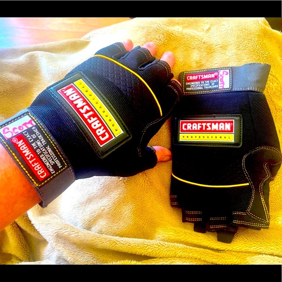 🔨CRAFTSMAN🔨 CARPENTER GLOVES EUC 🧤 - Picture 4 of 11